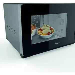 Microondas con grill – Whirlpool MWF421SL, 800W, 6 niveles, Función descongelación, 25 l, Negro