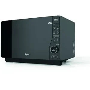 Microondas con grill – Whirlpool MWF421SL, 800W, 6 niveles, Función descongelación, 25 l, Negro