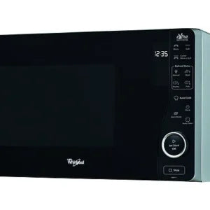 Microondas con grill – Whirlpool MWF421SL, 800W, 6 niveles, Función descongelación, 25 l, Negro