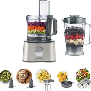 Picadora – Kenwood Multipro Compact FDM301SS, Procesador de alimentos, 800 W