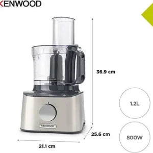 Picadora – Kenwood Multipro Compact FDM301SS, Procesador de alimentos, 800 W
