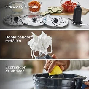 Picadora – Kenwood Multipro Compact FDM301SS, Procesador de alimentos, 800 W