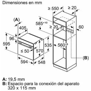 Horno – Balay 3HB4131X3, Serie Acero, Multifunción, Limpieza hidrolítica