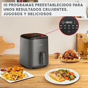 Freidora de aire – Moulinex Easy Fry Max 5L EZ245H,1500 W, 200 °C
