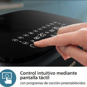 Freidora de aire – Philips Airfryer NA352/00, Doble cesta, 6 L y 3 L, 2.750 W