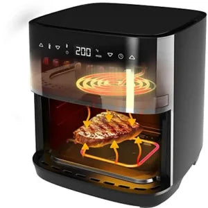 Freidora de aire – Cecotec Cecofry&Grill Duoheat 8000, Doble resistencia, 8 L