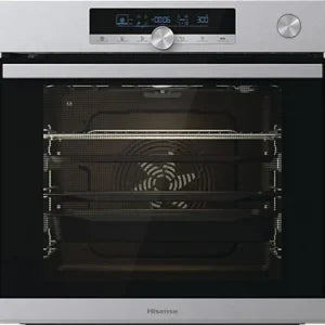 Horno integrable – Hisense BSA66334PX, 77 l, Pirolítico, 59.50 cm, Acero inoxidable antihuellas