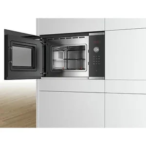Microondas integrable – Bosch BEL523MS0, 800W, 20 L, Grill, Acero inoxidable