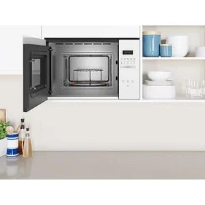 Microondas integrable – Balay 3CG5172B2, Grill, 800W, 20 L, 5 potencias, Control deslizante, Aquálisis, Blanco