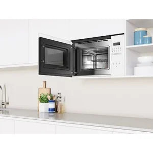 Microondas integrable – Balay 3CG5172B2, Grill, 800W, 20 L, 5 potencias, Control deslizante, Aquálisis, Blanco