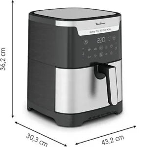 Freidora de aire – Moulinex Easy Fry & Grill XXL EZ801D, 6.5 L, Con Separador,