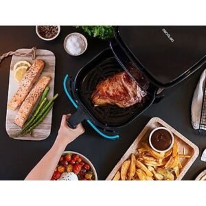 Freidora de aire – Cecotec Cecofry Full Inox Pro 5500 con Accesorios, 1700 W, 8 Modos, 5.5 l, Plata
