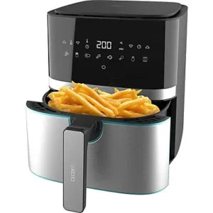 Freidora de aire – Cecotec Cecofry Full Inox Pro 5500 con Accesorios, 1700 W, 8 Modos, 5.5 l, Plata