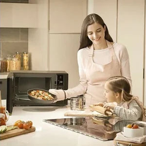 Microondas con grill – LG MH7265DPS, 1000 W, 5 niveles, Inverter, 32 l, Negro