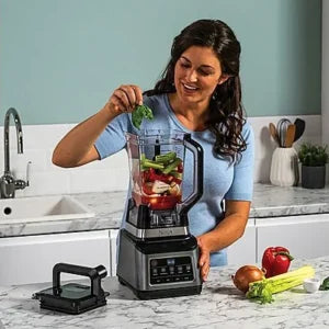 Procesador de alimentos – NINJA BN800EU, 1200 W, 1,8 l, Negro, Gris Piedra y Plateado