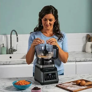 Procesador de alimentos – NINJA BN800EU, 1200 W, 1,8 l, Negro, Gris Piedra y Plateado