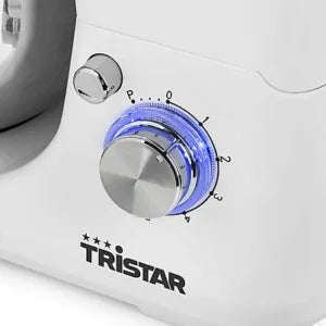 Amasadora – TRISTAR MX-4817, 1200 W, Totalmente variable velocidades, Blanco