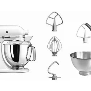 Robot amasador – KITCHEN-AID 5KSM175PSEBK, 300 W, 10 velocidades, hierro fundido