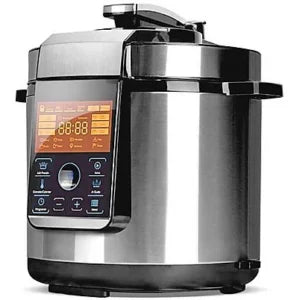 Olla Programable Robot – GRIDINLUX Elitechef Gourmet, 1000 W, 6 l, Plata y negro