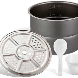 Olla Programable Robot – GRIDINLUX Elitechef Gourmet, 1000 W, 6 l, Plata y negro