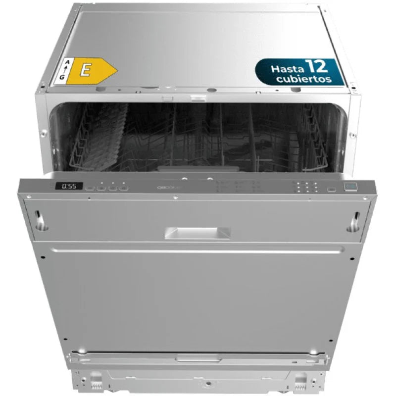 Cecotec Bolero Aguazero 6100 Full Built-in Lavavajillas Integrable 12 cu E Acero Inoxidable