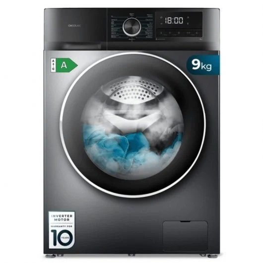 Lavadora Carga Frontal 9Kg A Acero Inoxidable Inverter