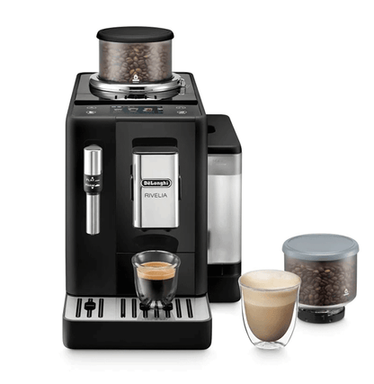 DeLonghi Rivelia Cafetera Superautomática con Molinillo 19 Bares Negra