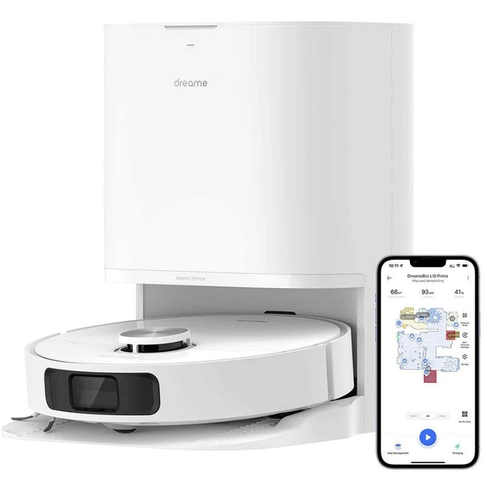 Dreame L10 Prime Robot Aspirador con Base de Autovaciado Blanco