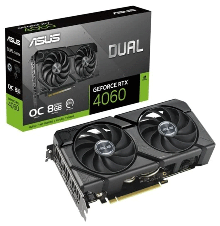 ASUS Dual GeForce RTX 4060 EVO OC Edition 8GB GDDR6 DLSS3