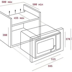Microondas integrable – Teka 40581125 MWE 255 FI Capacidad 25L, Grill, Potencia 900W
