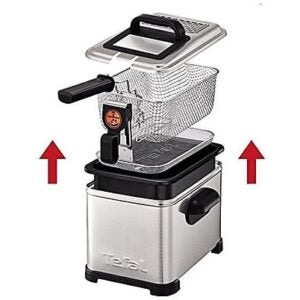 Freidora – Tefal FILTRA PRO 3L DIGITAL FR5111, 2400W, Zona fría, Acero inoxidable